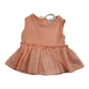Jessica Simpson Ruffle Short Sleeve Shirt Size 0-3 Months
